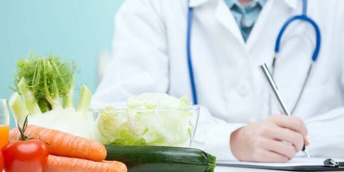 le médecin recommande des légumes pour la prostatite